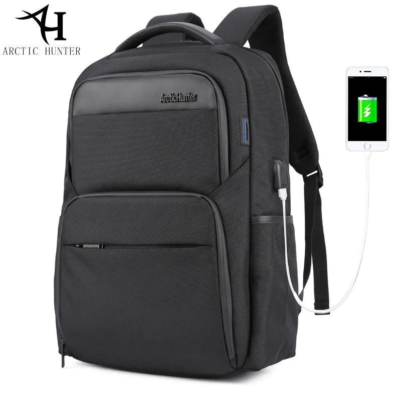 ARCTIC HUNTER 15 6 дюйма рюкзаки для ноутбука мужская сумка зарядки через USB повседневная