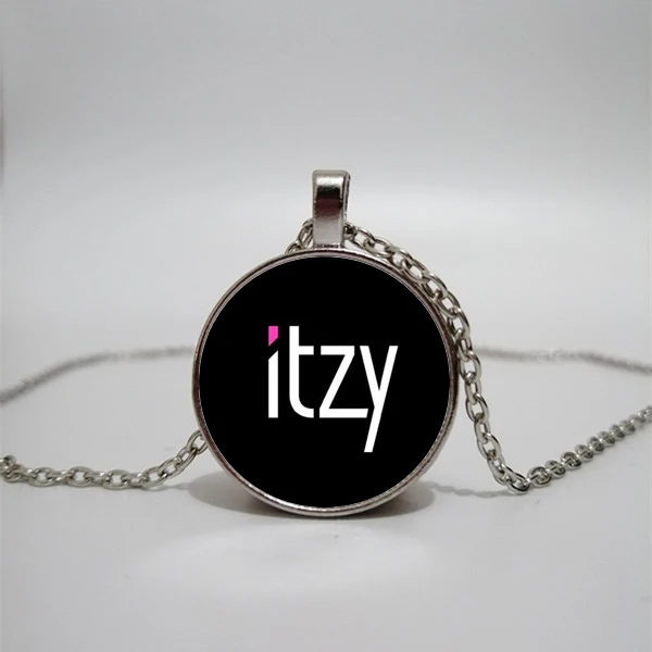 ITZY Новый Девушка группа стеклянный ожерелье для мужчин и женщин ювелирные