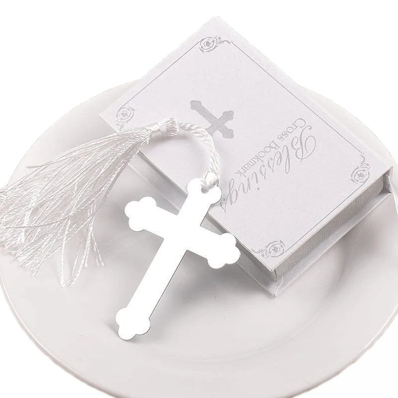 Книга с серебряными крестиками 10 шт./компл. для свадебных торжеств boda детей душа