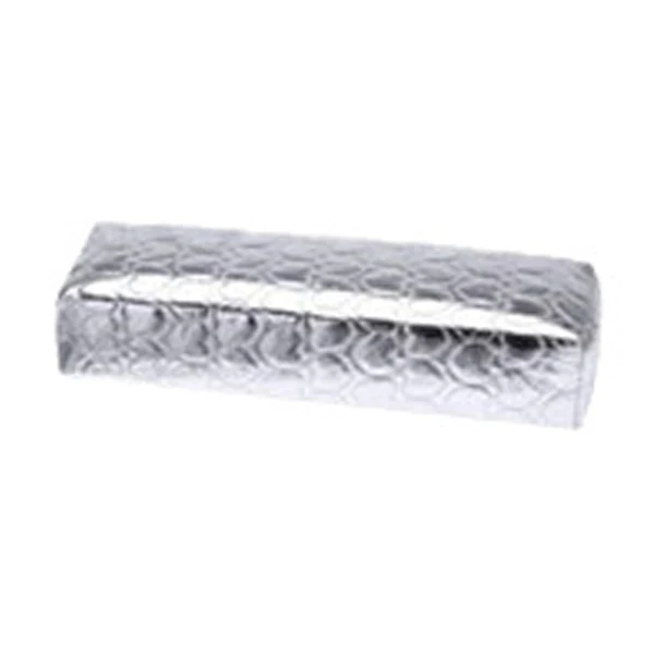 silver Hand pillow Подушка для маникюра, мягкая подушка для рук, подставка для рук, подушка из искусственной кожи, мягкий держатель для маникюра, инструмент для ухода за ногтями, оборудование для лечения - Цвет: silver Hand pillow