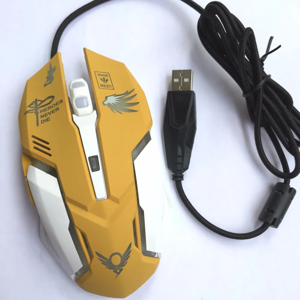USB мышь компьютерная Проводная с 6 кнопками и светодиодной подсветкой|Мыши| |