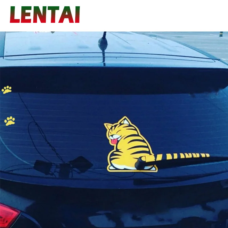 Наклейки OVERE для стеклоочистителя заднего стекла автомобиля наклейки с желтым