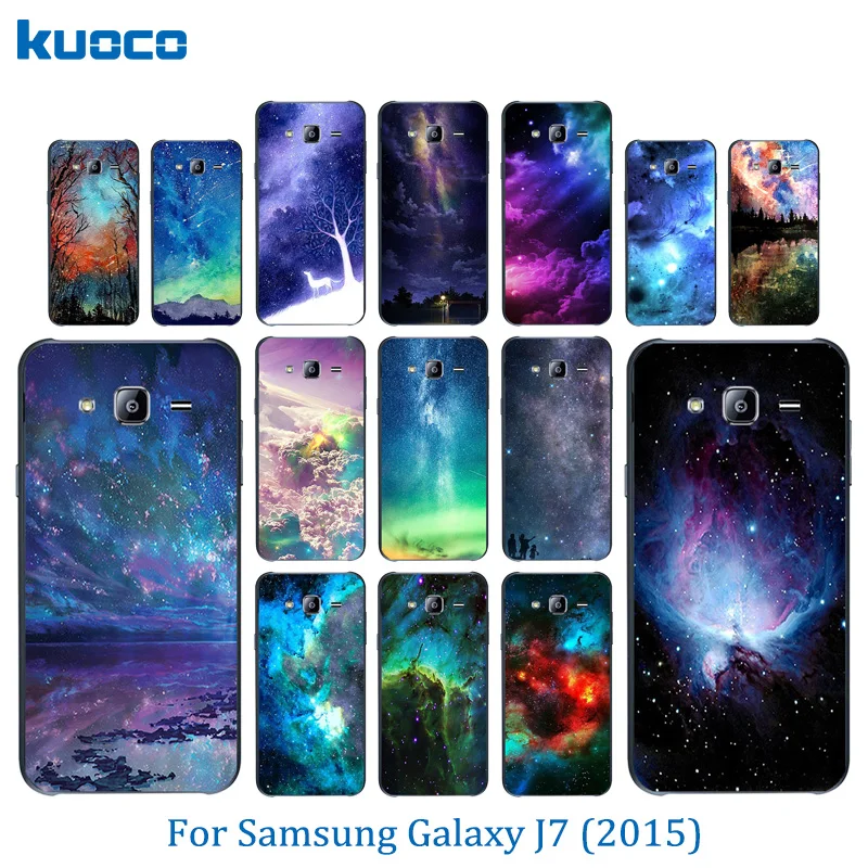 Phone Case For Samsung Galaxy J7 2015 J700H J700F J700 SM-J700F Soft Silicone Coque Clear Protect Shell Starry Sky Pattern Funda |