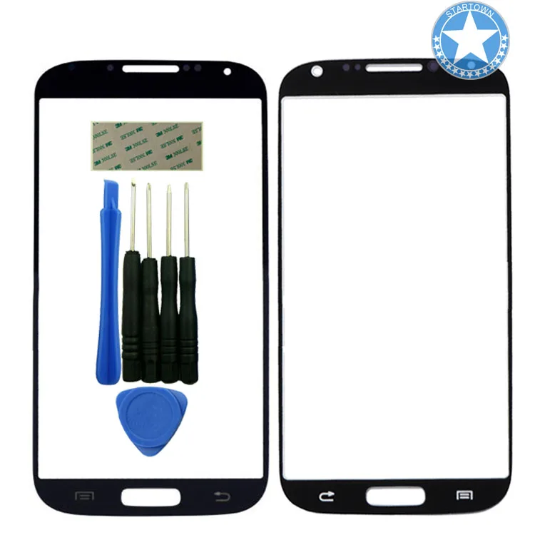 Черный Передний экран стекло объектив Запасные части для Samsung Galaxy S5 SV i9600 G900 +