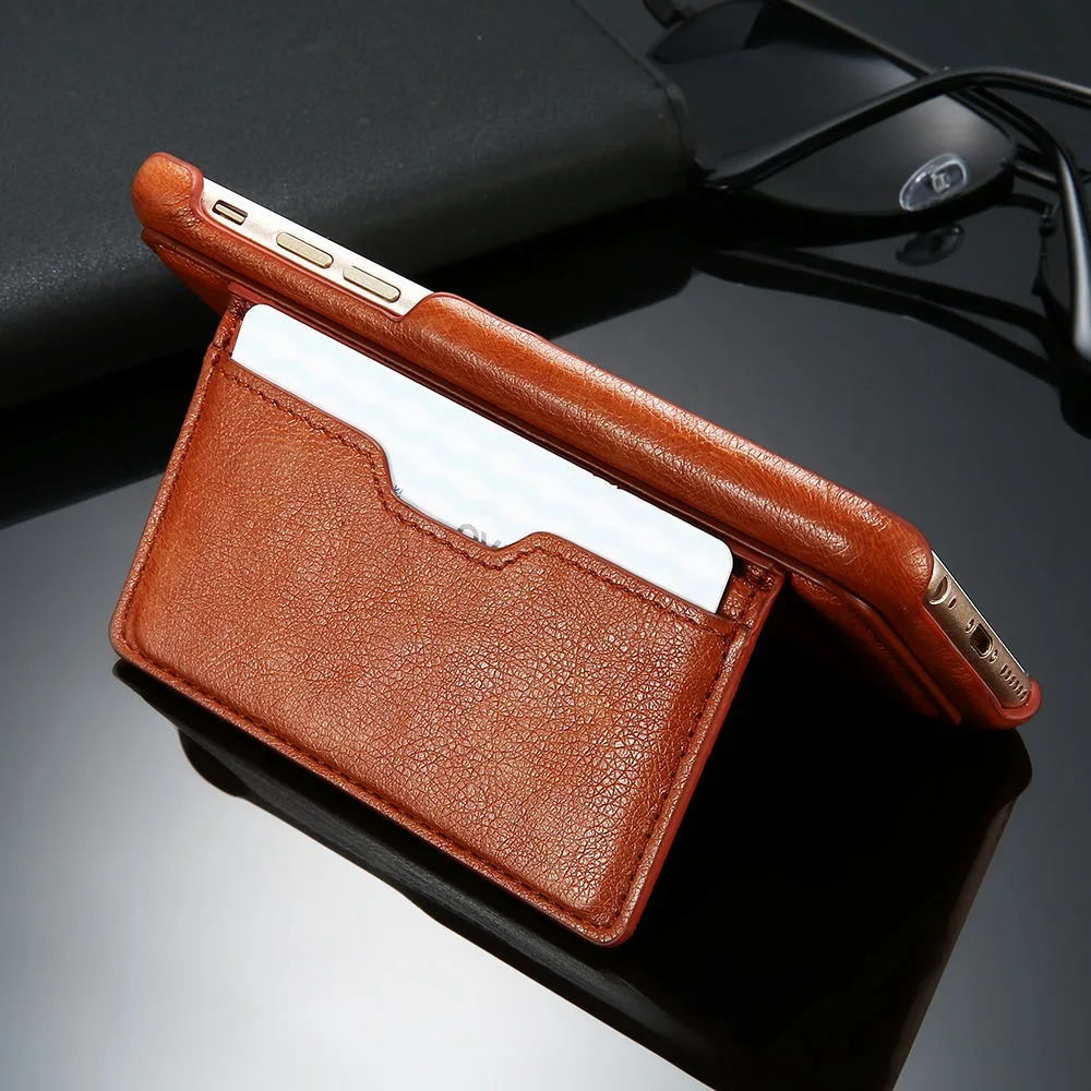 KISSCASE Модный чехол для iPhone 7 Plus роскошный кожаный телефона чехлы 6 6s 8 с держателем