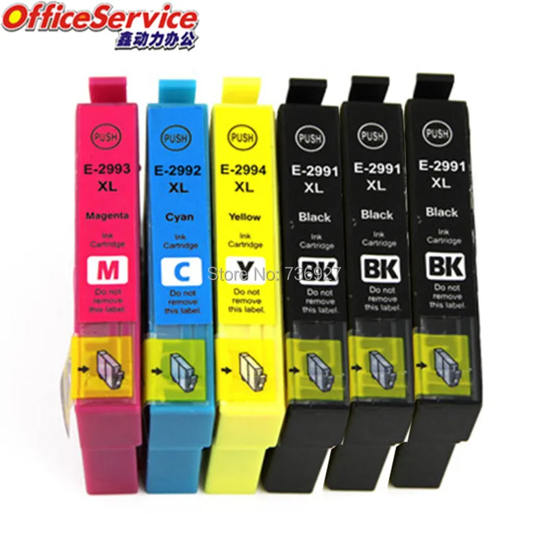6X 29XL T2991 совместимый чернильный картридж для принтера Epson XP-235 XP-245 XP-247 XP-255 XP-257 XP-332 XP-335 XP-342 принтер