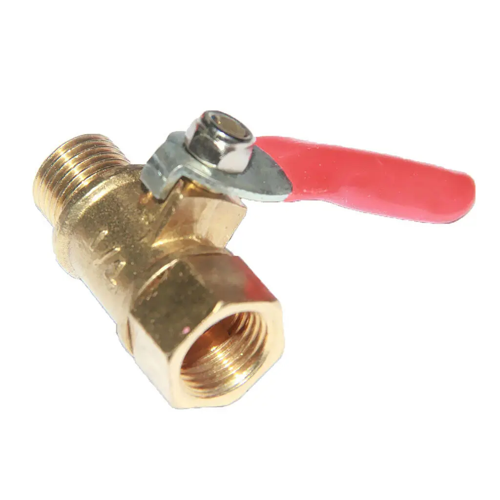 

Brass Mini Shut Off Ball Valve 1/8" 1/4'' 3/8'' 1/2'' Female to Male BSP Threaded Air Water Oil Flow Control Plumbing Fitting