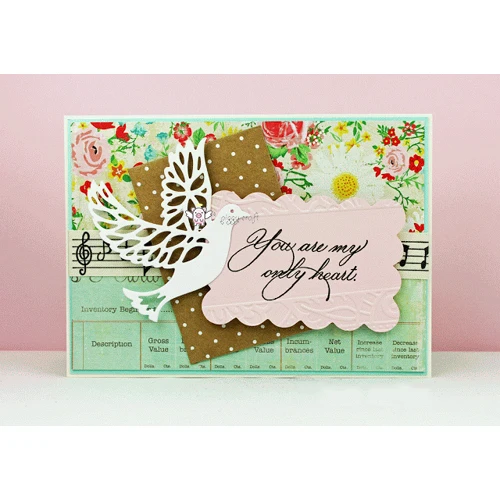 Металлические Вырубные штампы форма для вырезания мир голубь птица скрапбукинг