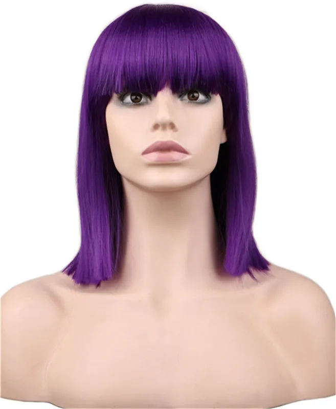 Only Wig Роскошное детское и взрослое платье для девочек, костюм титана и ворона для косплея и Хэллоуина, 4 шт./1 комплект, праздничный костюм на день рождения - Цвет: Only Wig