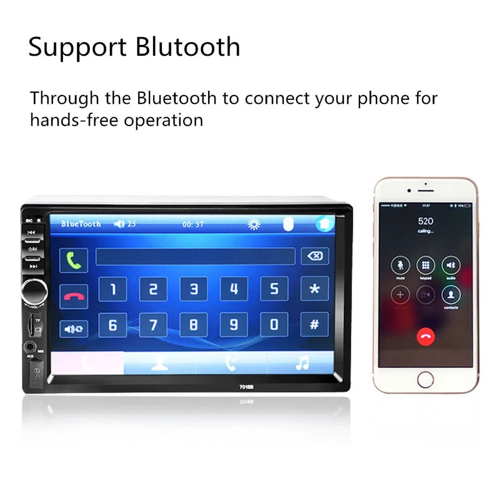 Автомагнитола MP5 плеер 2Din 7012B зеркальная связь Bluetooth 7 ''сенсорный экран мультимедийный плеер MP5 FM камера заднего вида дистанционное управление