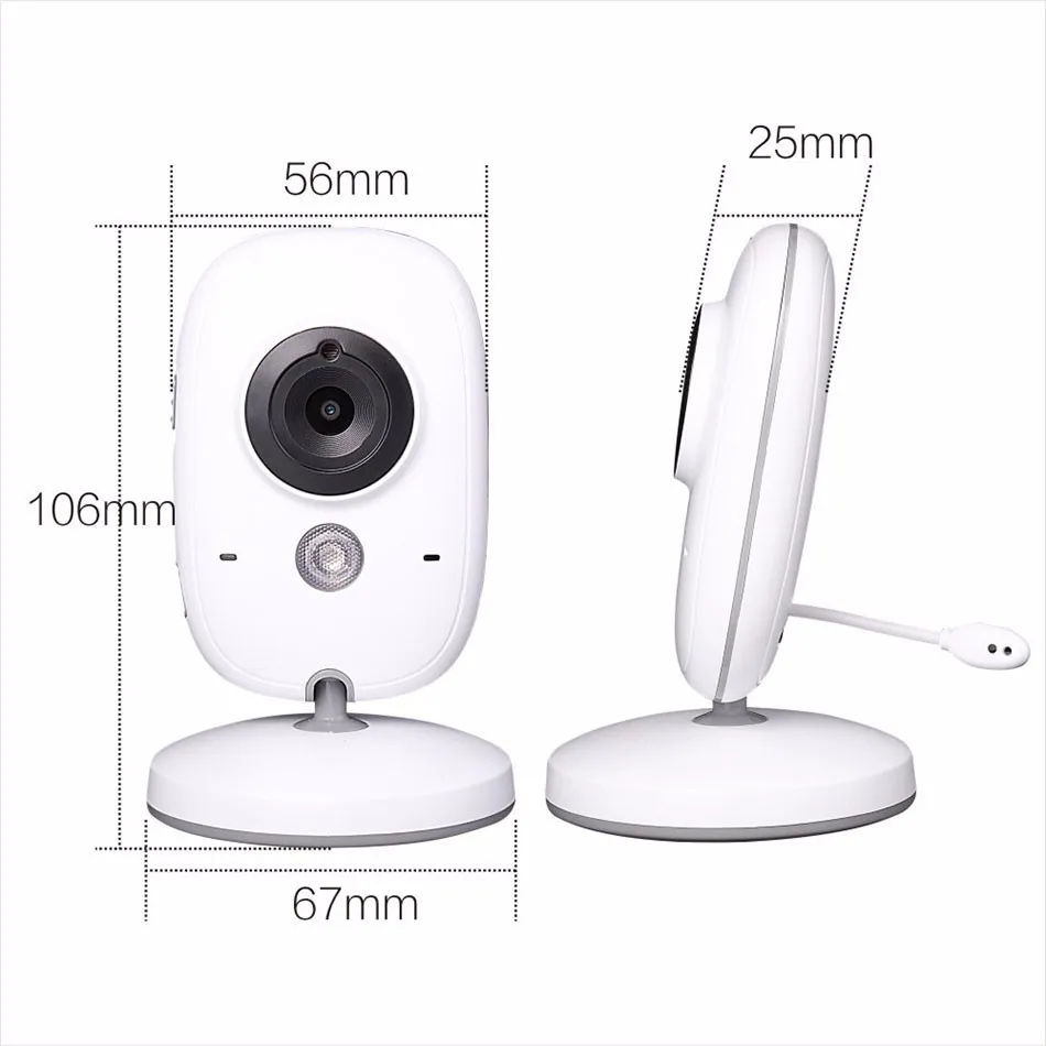 3,2 дюймов vigila bebes doppler фетальная няня камера ИК Ночное Видение 2 способ разговора 8 колыбельных датчик температуры Детский Монитор vigilabebes