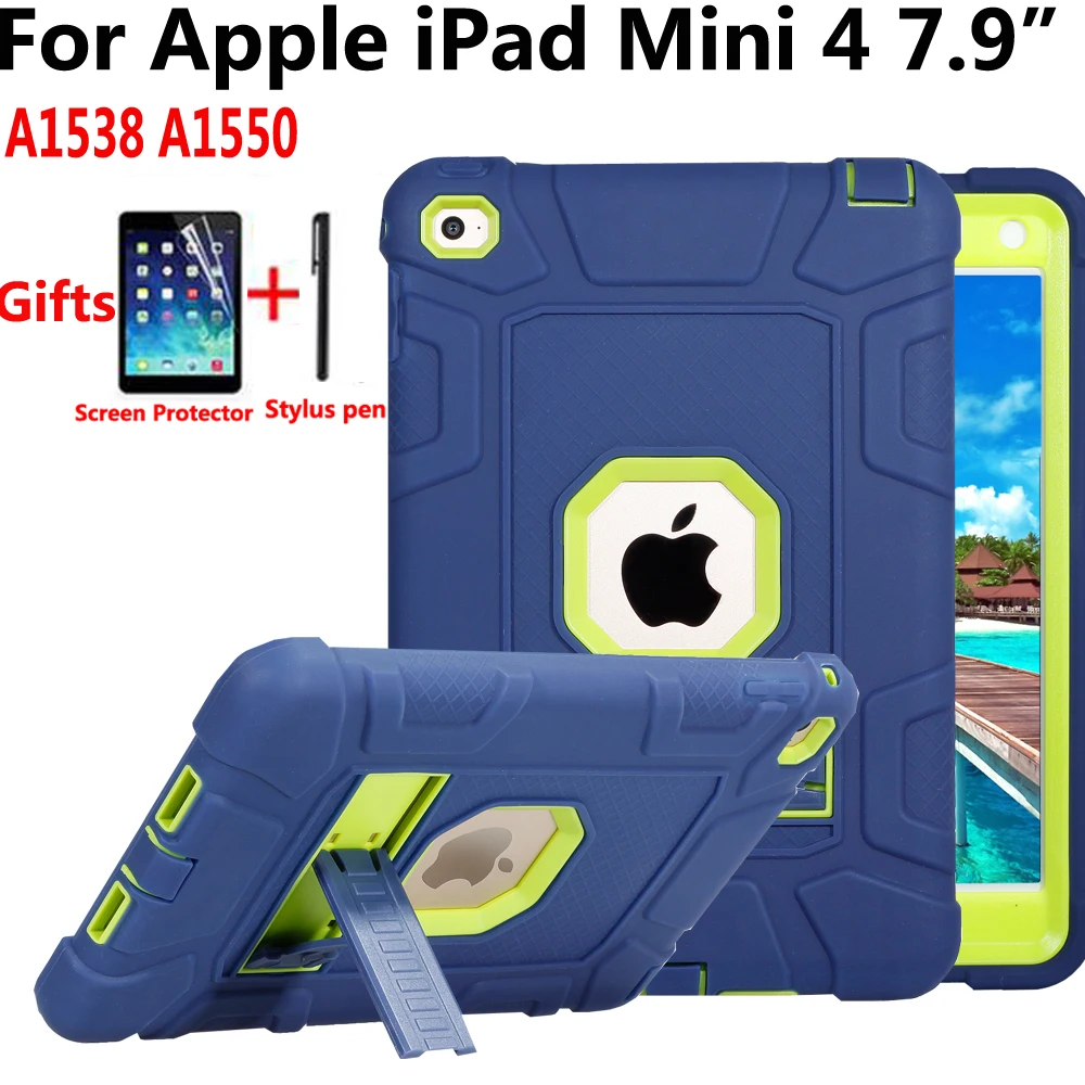 Чехол для планшета Apple iPad mini 4 Mini4 7 9 A1538 A1550 Силиконовый противоударный чехол