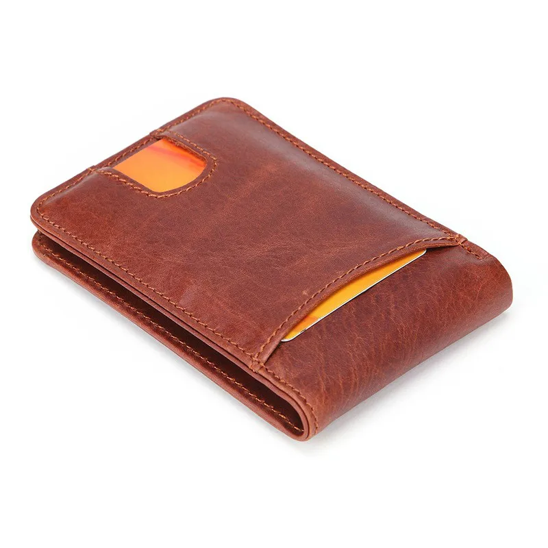 Mini Wallet Genuine Leather Fashion Short Men Wallets Card Holder Male Thin Small | Багаж и сумки