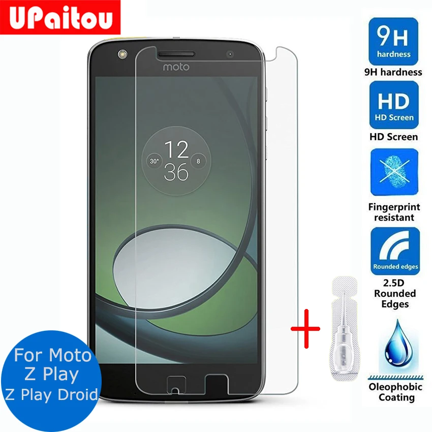 Защитная пленка из закаленного стекла для Motorola Moto Z Play 0 26 мм 2.5D 9 H Droid|screen protector|screen