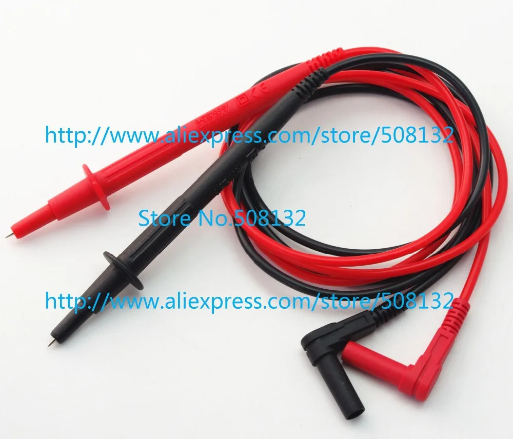 Наконечник фонаря угловой 4 мм разъем банана красный/черный силикон для