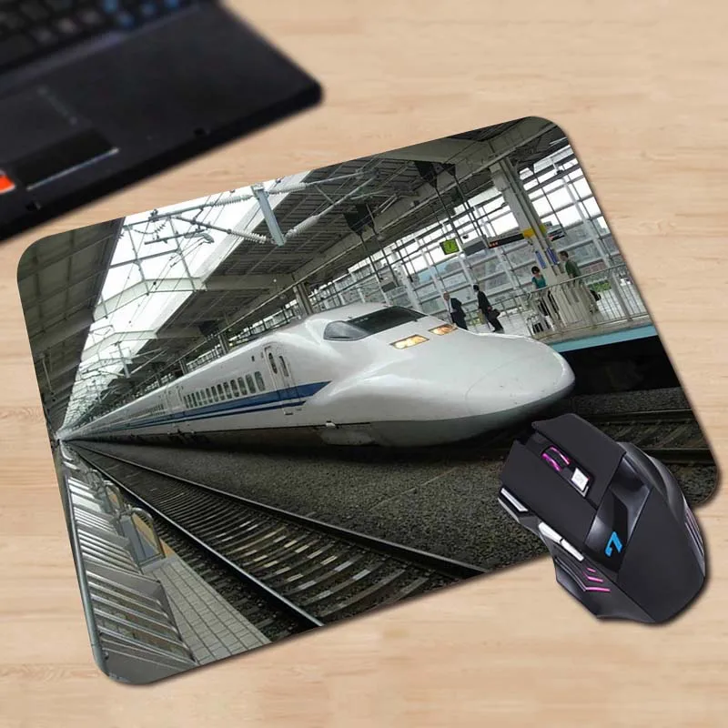 Высокое качество ноутбук игровой противоскользящий Mousemat Trains Train хит продаж