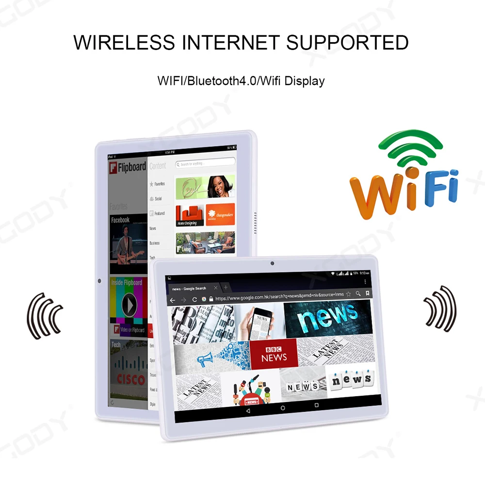XGODY 10 1 дюймовый планшетный ПК 1280X800 HD ips экран четырехъядерный ГБ 16 Android планшет