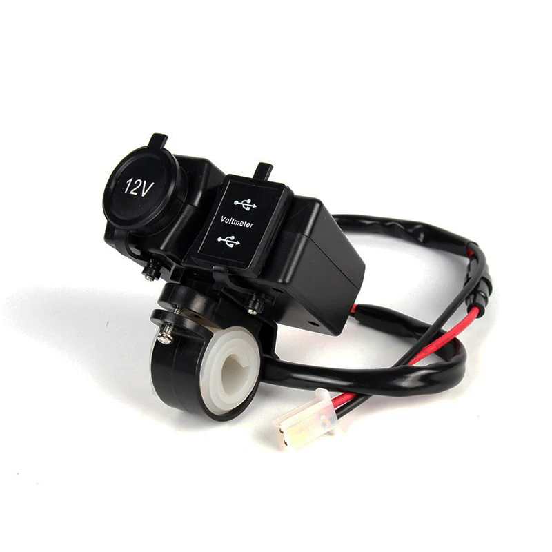 Синий свет цифровой светодиодный дисплей метр прикуриватель двойной usb порт для