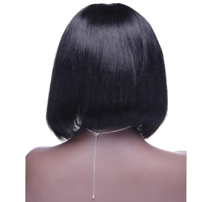 Волосы LUFFYHAIR Боб U образные парики бразильские волосы Remy короткие прямые