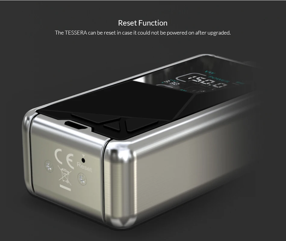 Eleaf Tessera TC коробка мод встроенный 3400 мАч выход 150 Вт Мощность с 1,45 дюймов TFT цветной Vape режим электронная сигарета