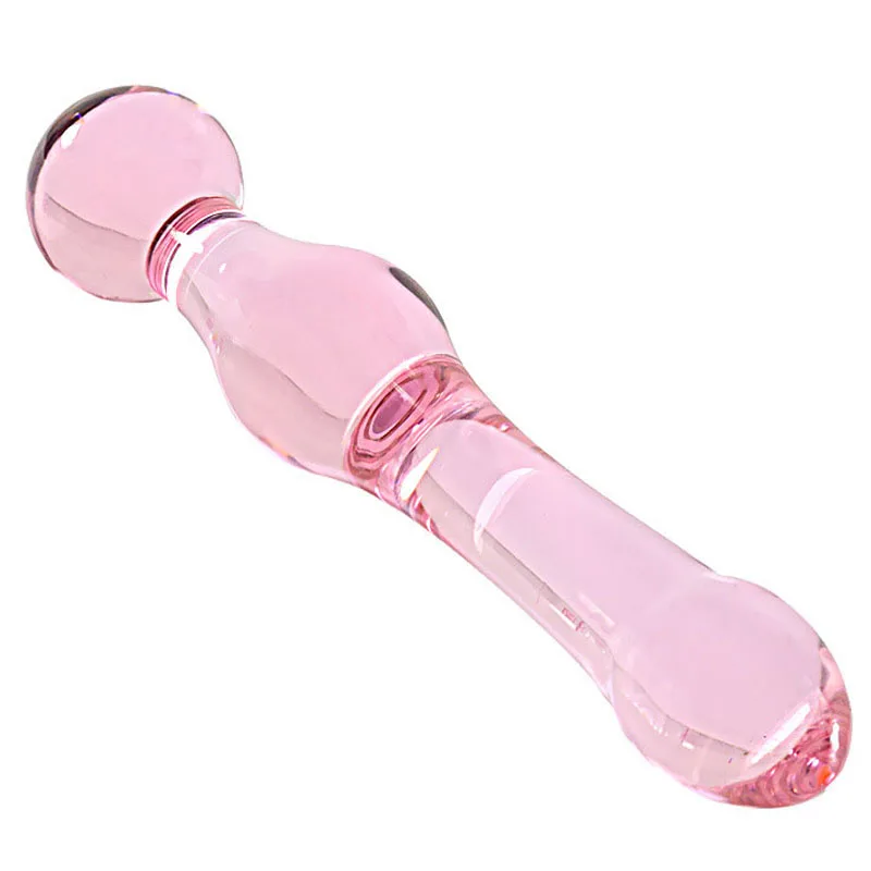 Pink Glass Dildo Anal Beads Butt Plug Beauty Sexy Toys Sex Products Buttplug Anus Stimulator Dilator | Красота и здоровье