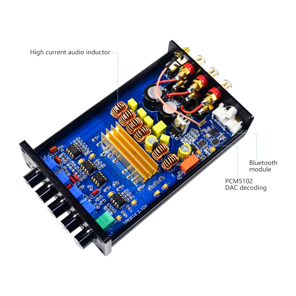 AIYIMA Mini Amplificador Bluetooth 5 0 усилитель мощности сабвуфера 2 1 TPA3116 Класс D Цифровой Hifi Fever
