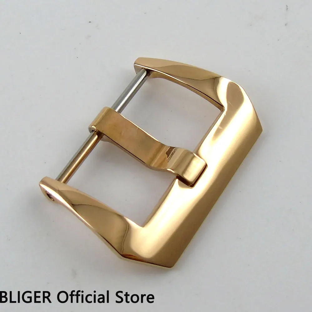 Пряжка высокого качества из нержавеющей стали с покрытием розового золота