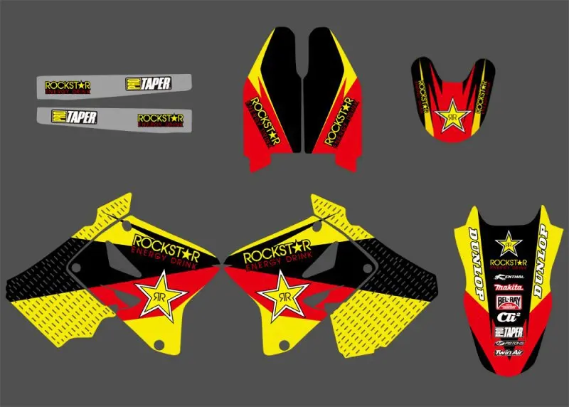 Наклейки графические наборы для Suzuki RM125 RM250 2001 2003 04 05 06 07 08 09 10 2011 2012 RM 125 250 |