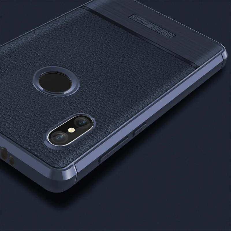 SRHE для Xiaomi Redmi S2 Y2 чехол-накладка с текстурой личи из углеродного волокна мягкое