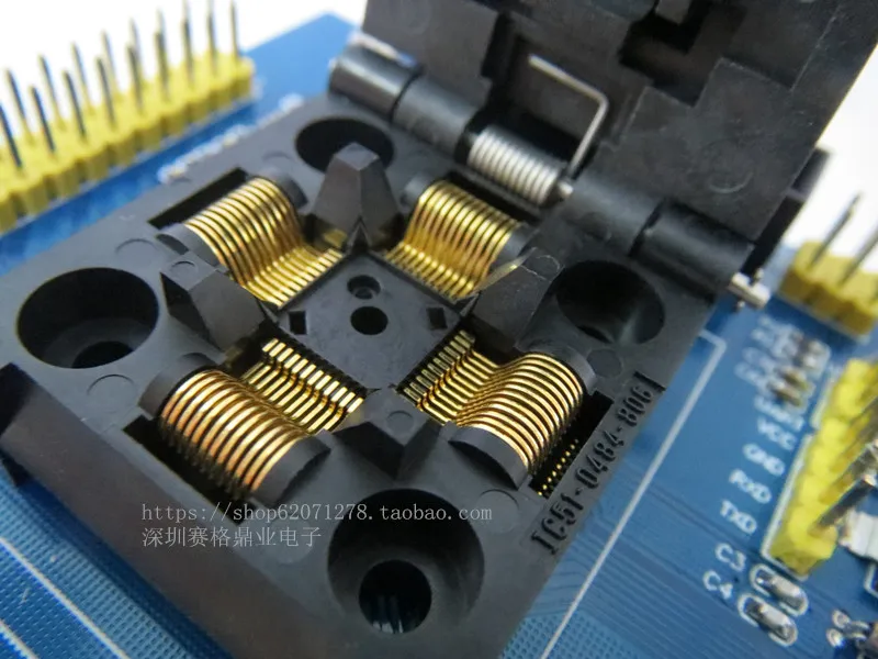 Оригинальный ST IC Тесты сиденье STM32 LQFP48 сжигание программы гнездо