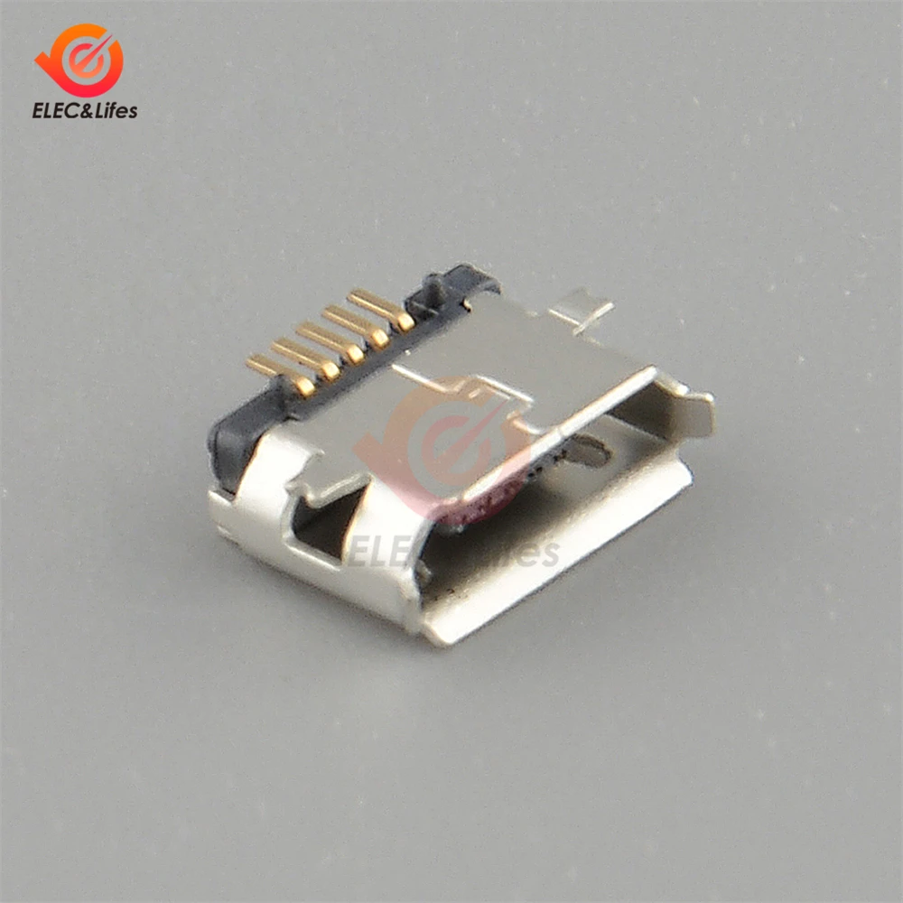 10 шт. Тип B Micro USB 5-Pin 5 P 5 Pins Micro USB штекер гнездовой разъем