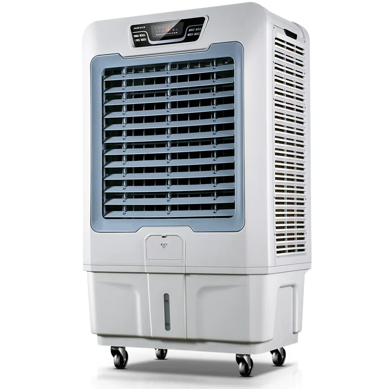AC220-240V 50-60 Гц 400 Вт Мощный воздушный охладитель, электрический вентилятор с 80л емкостью резервуара для воды, вентилятор охлаждения воздуха, большой стоячий промышленный вентилятор - Цвет: FLS-L55GYS