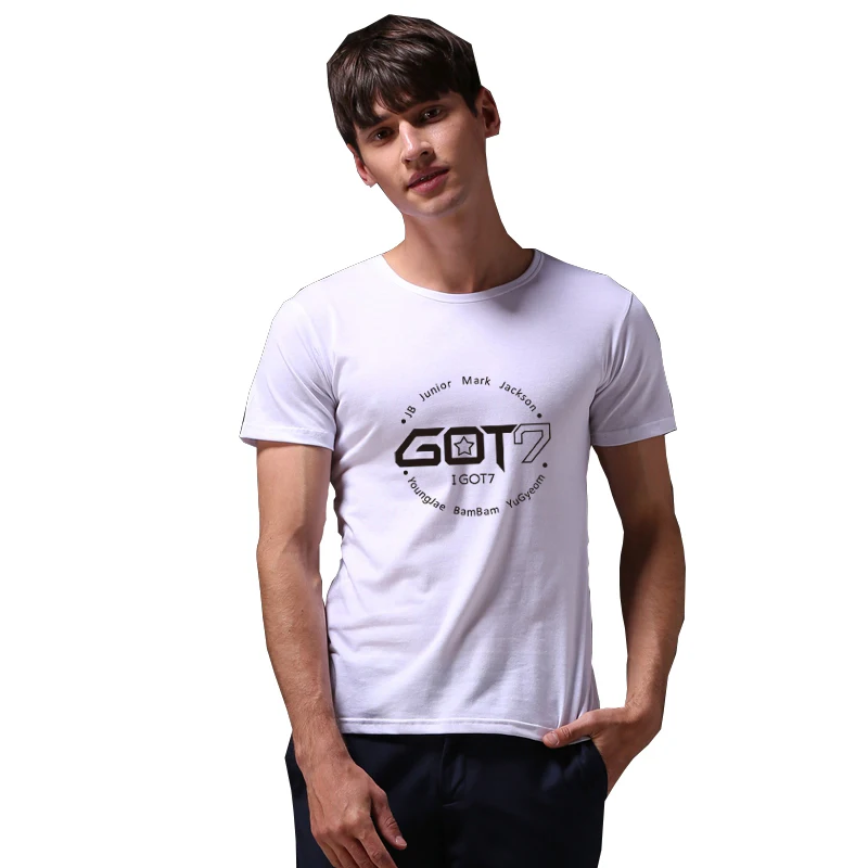 Футболка GOT7 K Pop из 2018 хлопка для женщин и мужчин модная футболка с коротким