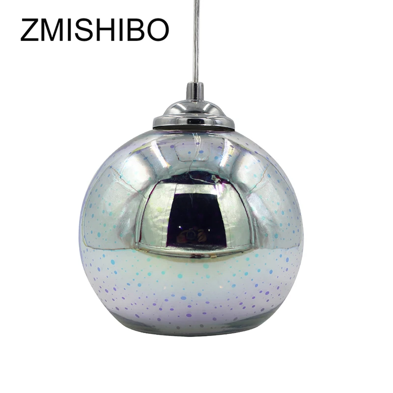 ZMISHIBO 3D фейерверк Стекло подвесные светильники Светодиодный E27 подвесной