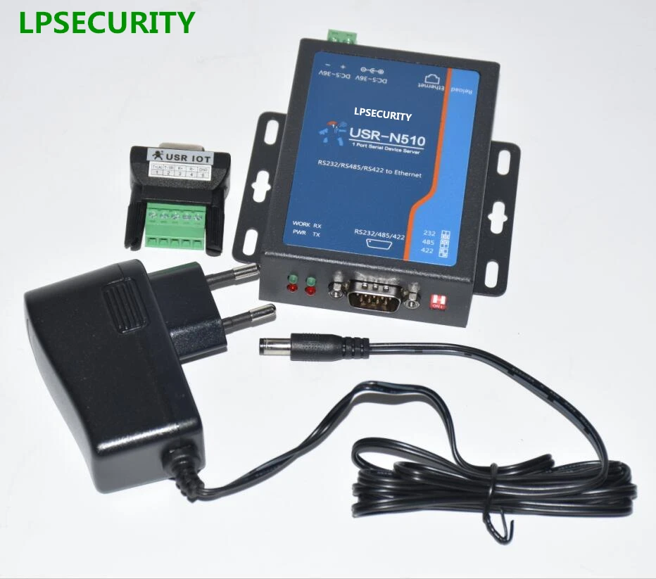 LPSECURITY USR N510 1 порт RS232 485 422 серийный к TCP IP Ethernet преобразователь промышленного
