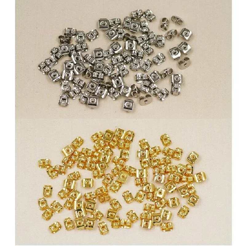 Новый Поступление 4*5ММ 20шт/лот Цветочная Кулястая Трубка Крупные Накладки Резиновая Задняя Заглушка Для Сережек Ювелирные Изделия для Моды DIY.