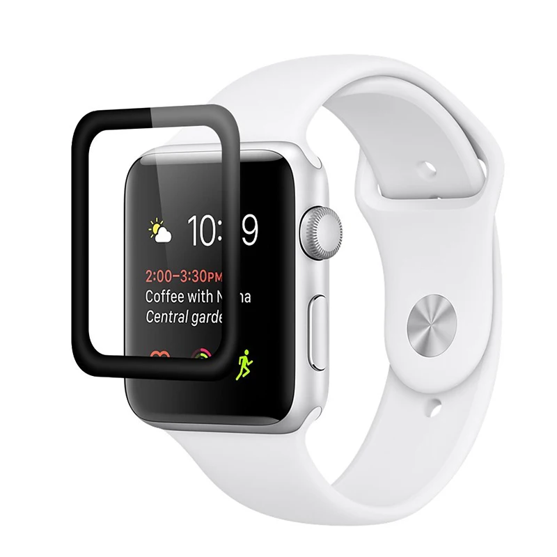 DOITOP Защитная стеклянная пленка для экрана Apple watch 38 мм 42 9H 3D изогнутая