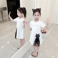 children clothing cotton white tops for kids girls teenage birthday tshirt baby girl summer clothes baby princess tshirts 1 14y