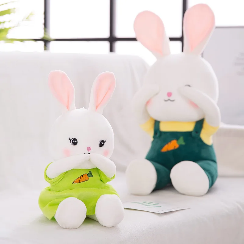 26 см милый кролик Kawaii кукла животных мягкая плюшевая игрушка качество ребенок спящий подарок на день рождения девочка ребенок украшение, кукла