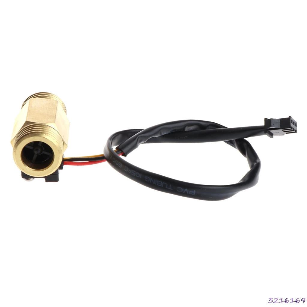 Flow Sensor G1/2'' Water Hall Switch 1-25L/min Meter Flowmeter-38# | Инструменты