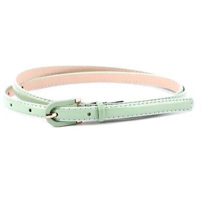 Тонкий ремень Универсальный джинсы булавка пряжка карамельный цвет женский