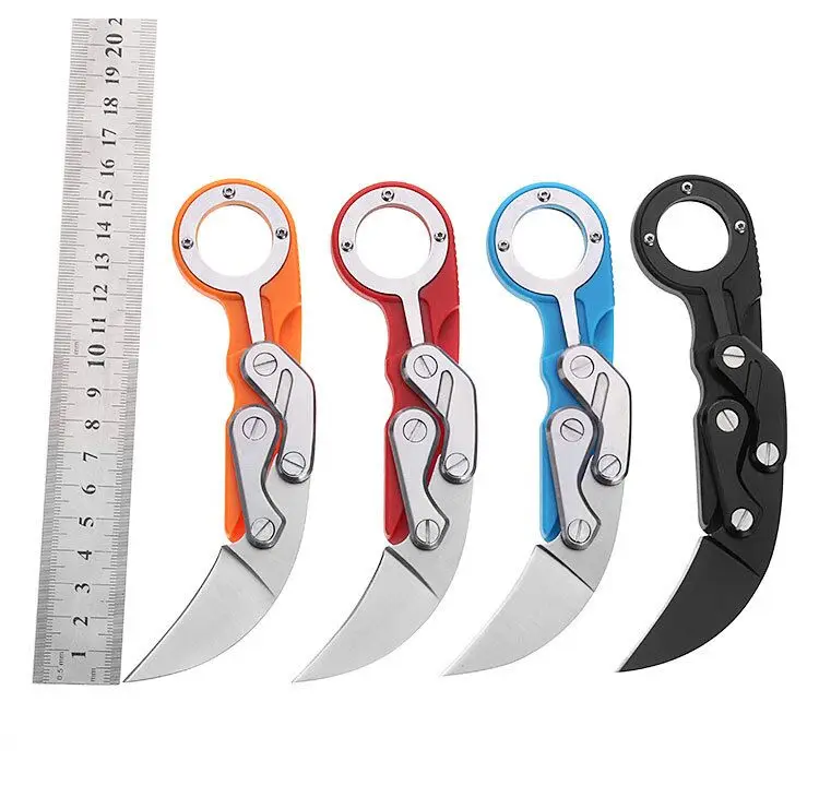Karambit нож с красочной ручкой складной тактический EDC инструмент для кемпинга