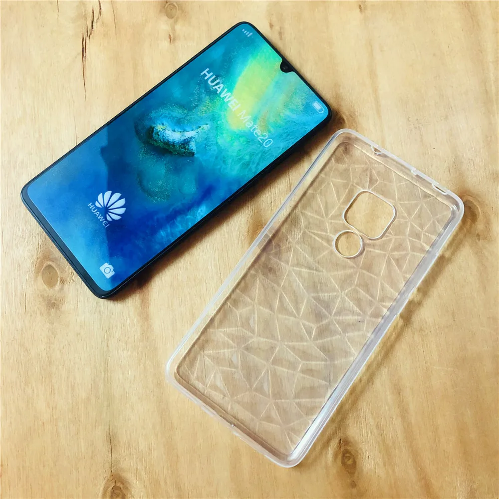 Clear 3D Diamond Soft TPU Silicone Case For Huawei Mate 20 P30 Pro P20 Lite Honor 10i 8A 8C V20 Y6 2019 Y7 Y9 2018 Cover | Мобильные