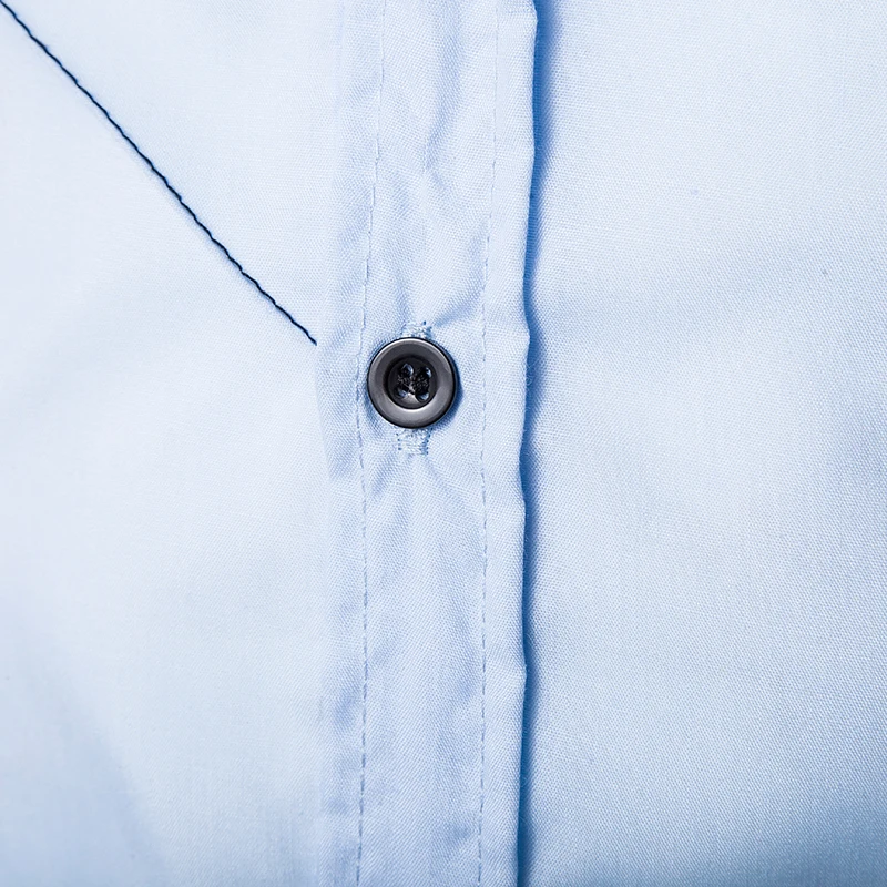 Мужская рубашка весна 2019 новый бренд деловая мужская приталенная в полоску с