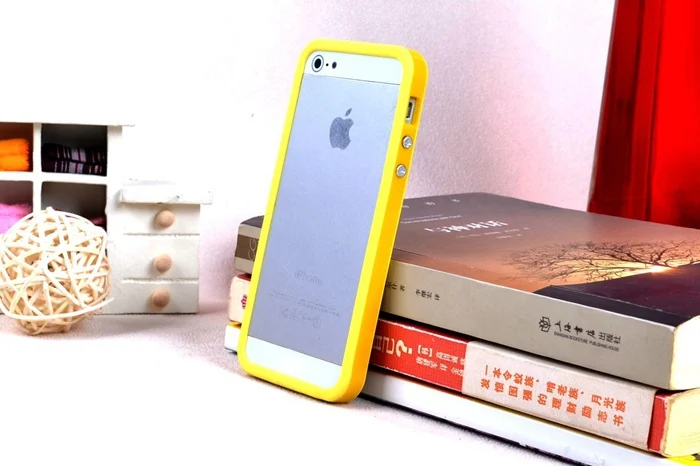 Однотонный ТПУ Pc силиконовый защитный бампер для Iphone 5 5S SE защитный чехол для сотового телефона чехол 10 цветов