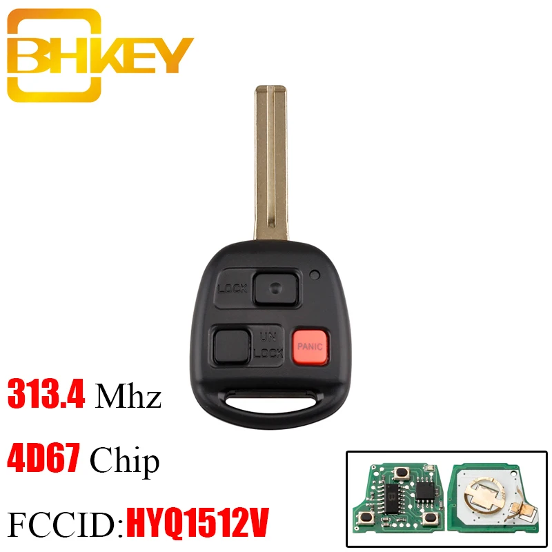 Смарт ключ BHEKY HYQ1512V для Lexus GX470 LX470 2003 2004 2005 2006 2007 2008 3 кнопки 314 4 МГц Автомобильный