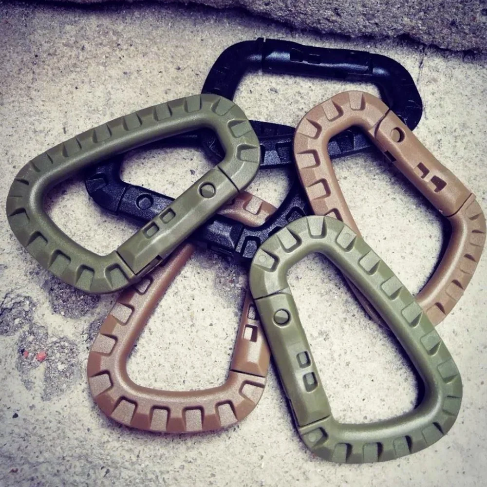 

Molle Pouch Clasp Clip D Buckle ITW Medium Outdoor Camping Climbing Equipment Molle System Backpack Carabiner Hook 2PCS