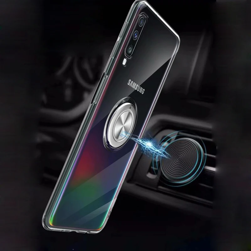 Роскошный прозрачный силиконовый чехол A80 для Samsung Galaxy A70 A50 A40 A30 A20 A10 A9 Pro A7 2018 Star Coque
