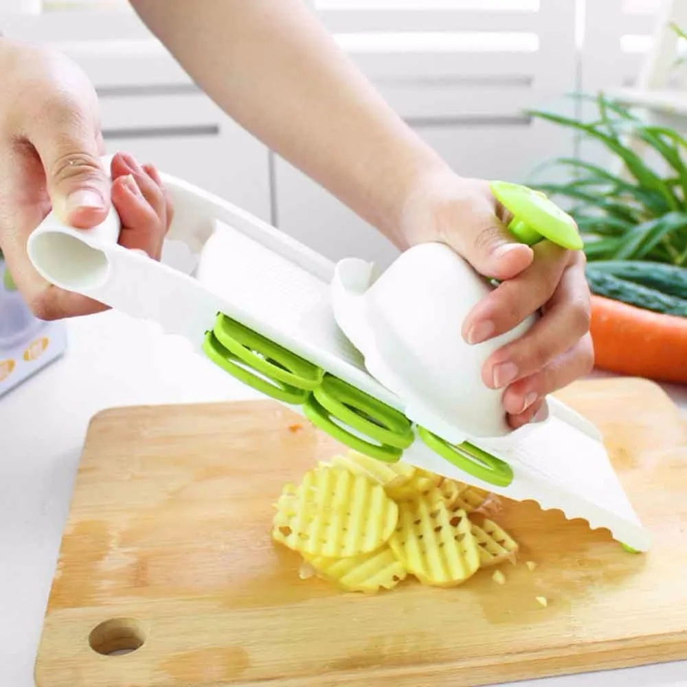 Dehomy Manual Slicers 5 Pcs Stainless Steel Cutting Peeler Grater Multi Vegetable Slicer Carrot Onion Kitchen Accessory | Дом и сад