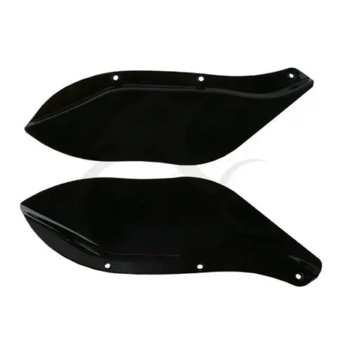 Мотоцикл боковое крыло лобовое стекло воздушный дефлектор для Harley Touring FLHR FLHT FLHX 1996-2013 черный/прозрачный цвет